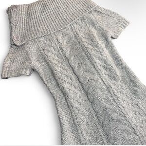 BCBGMaxAzria Light Gray Cowl Neck Sweater